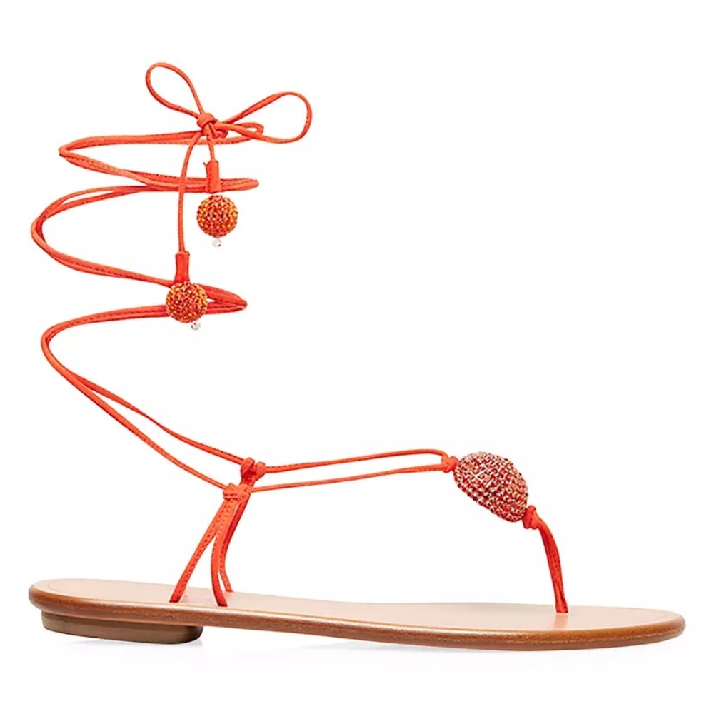 Brand New Aquazzura ankle wrap sandals size 37